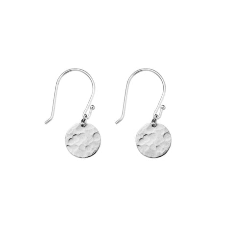 Hammered Earrings Silver