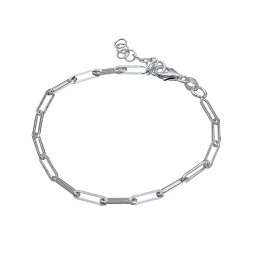 Petite Paperclip Bracelet Silver