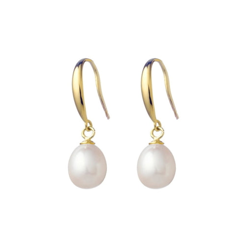 Pearl Drop Earrings Gold
