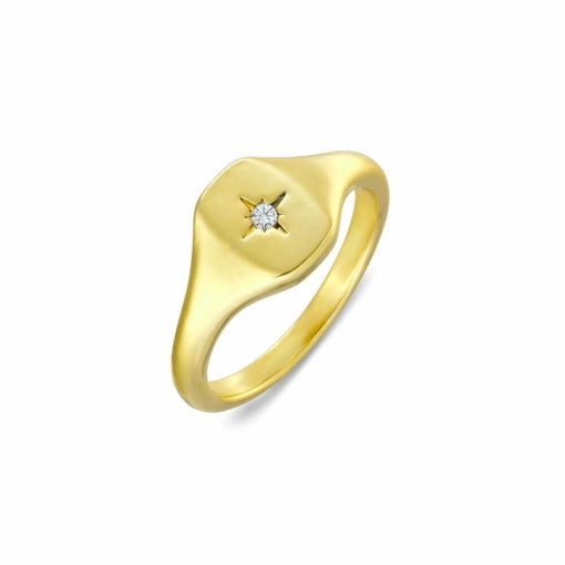 North Star Signet Ring Gold