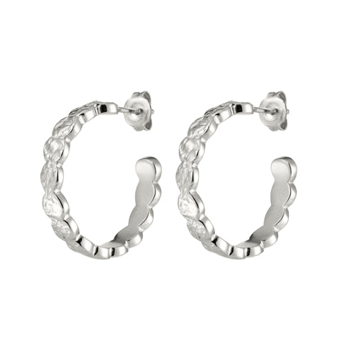 Circled Hoop Silver